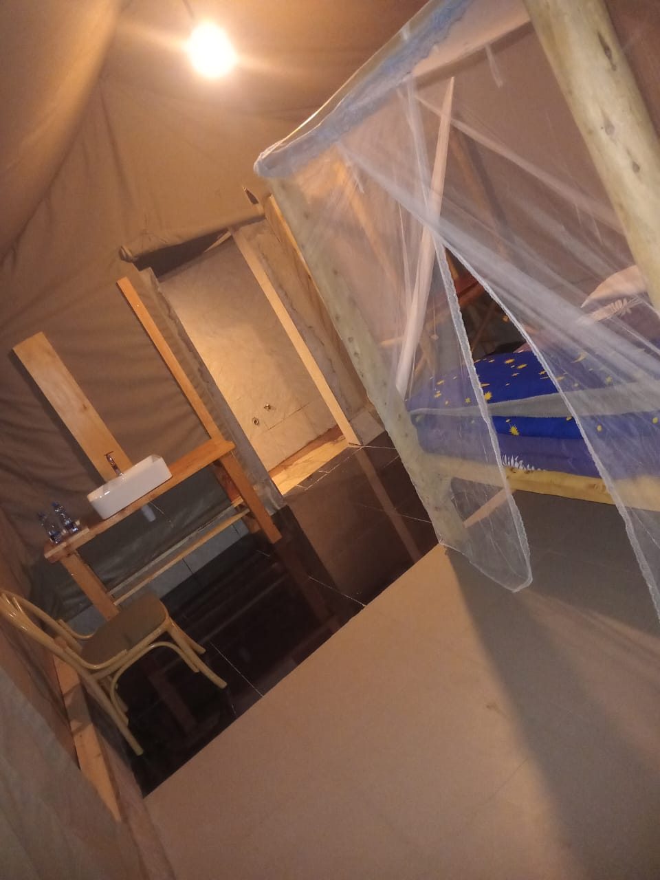 Acacia Family Tent interior with mosquito net